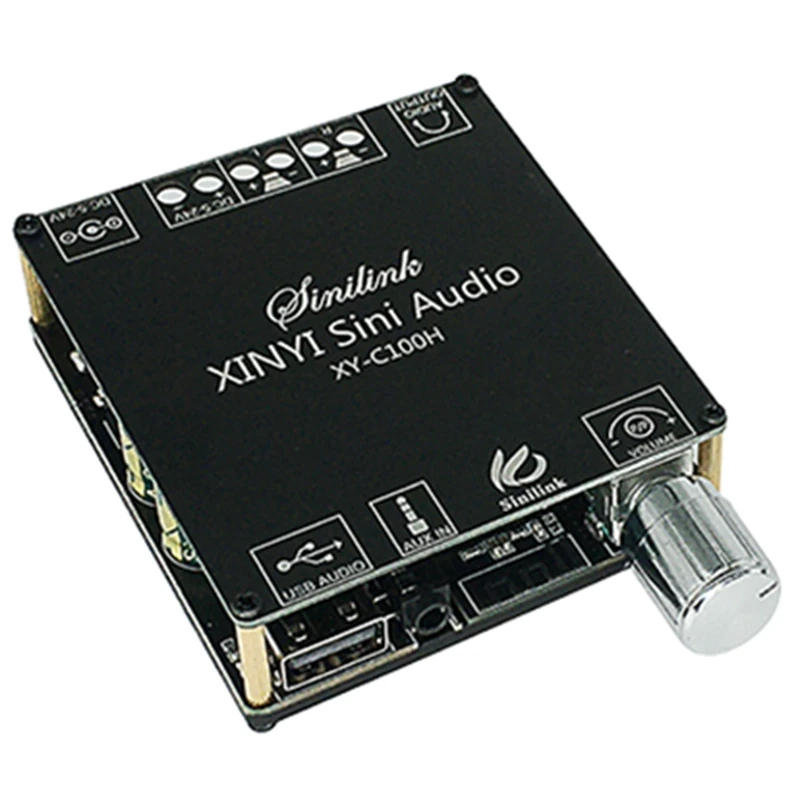 

Hot-Bluetooth 5.0 беспроводной аудио цифровой усилитель мощности стерео плата 100Wx2 TPA3116 Bluetooth усилитель XY-C100H