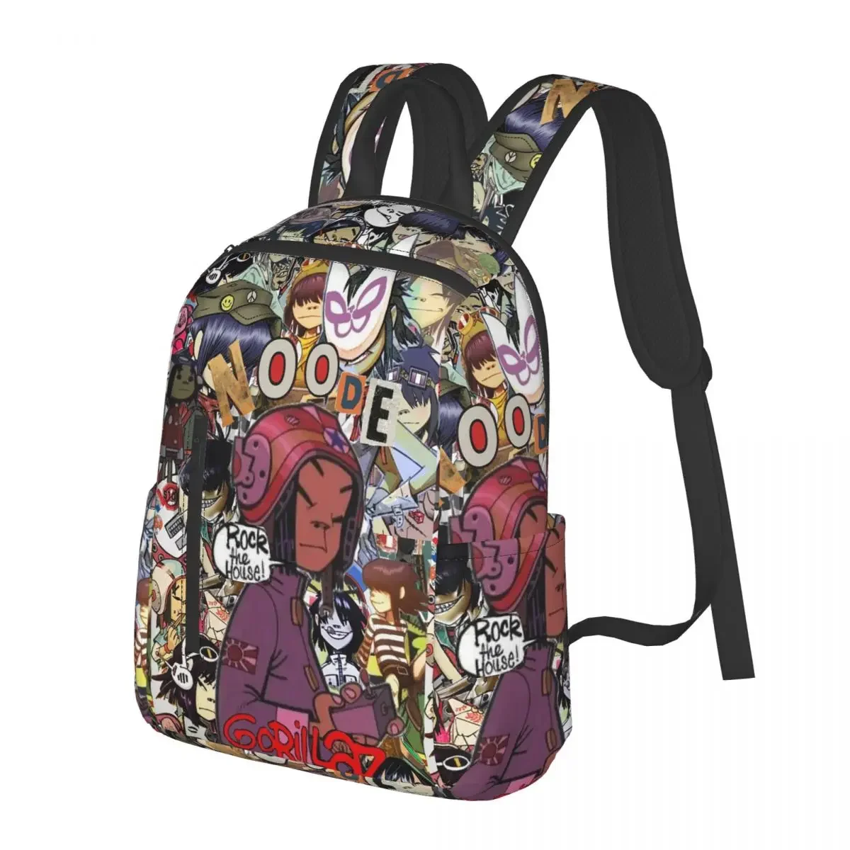 

Music Band Gorillaz Student Backpack School Bag Hiking Travel Daypack for Men Women Fashion Bookbag Shoulder Bags