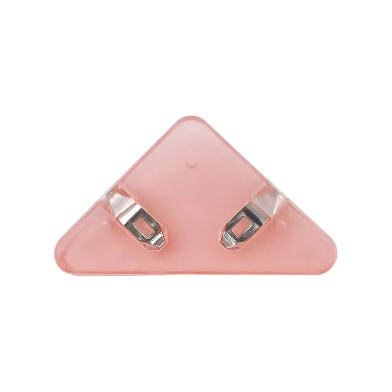 5-1Pcs Triangle Corner Clips Paper Clip Stationery Transparent Page Holder File Index Photo Clamp School Desk Organizer