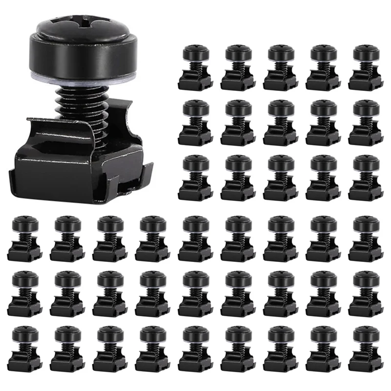 

ABRB-150Pc M6x16mm Computer Rack Mount Cage Screws And Nuts & Washers For Rack Mount Server Cabinet,Rack Mount Screw Cage Nut
