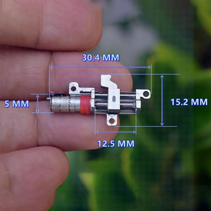 مايكرو صغيرة 5 مللي متر الدقة علبة التروس الكوكبية والعتاد محرك متدرج 2-phase 4-wire خطوة المحرك الخطي المسمار المعادن المنزلق #3