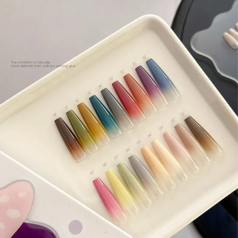 18 cores morandi pat pintura gel 4 em 1 usado para carimbo de unhas gradiente embeber fora uv led gel vernizes manicure pintura gel