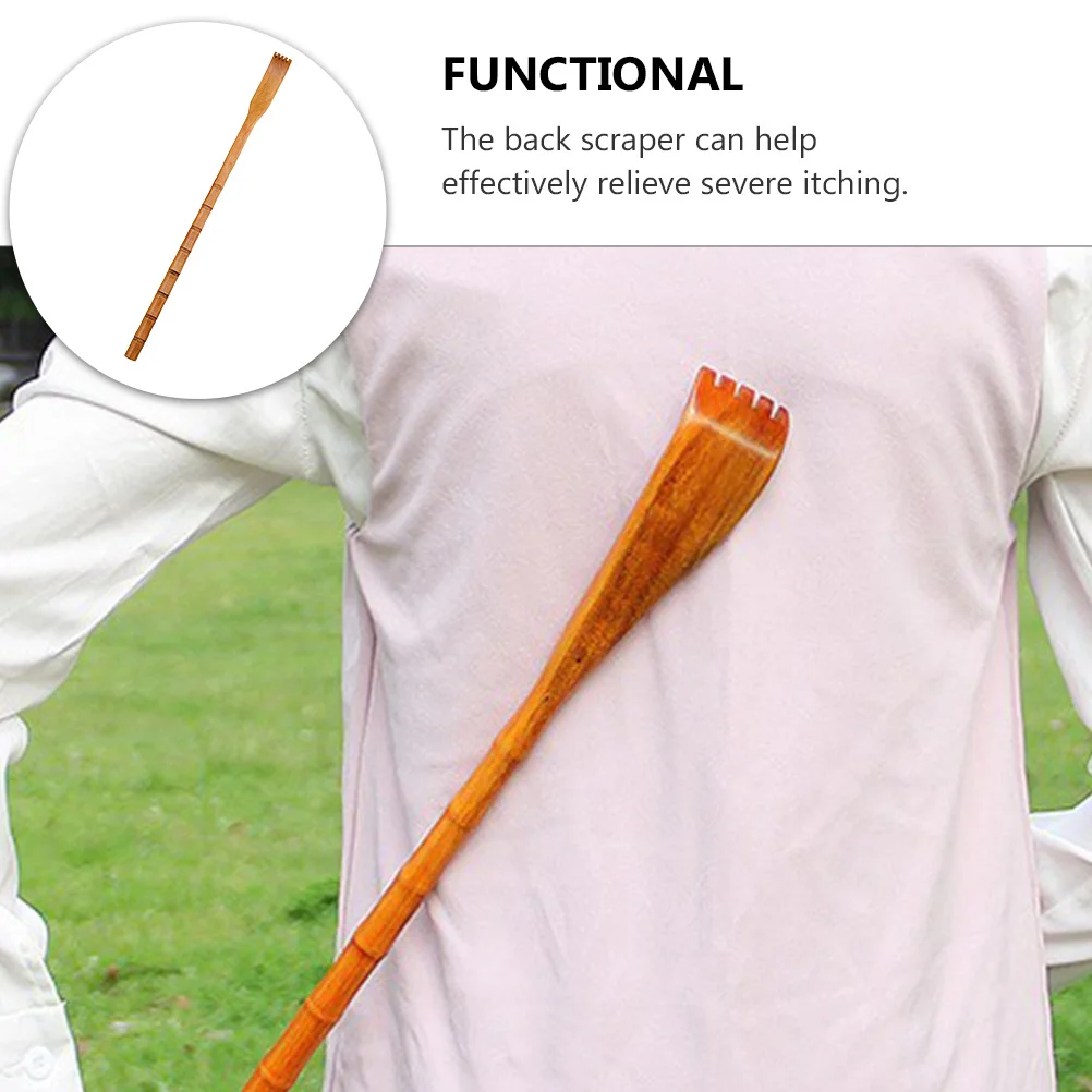 

Деревянный скребок для спины с длинной ручкой, прочный гладкий инструмент для скребка спины, эффективное облегчение тяжелого зуда, портативный бытовой инструмент