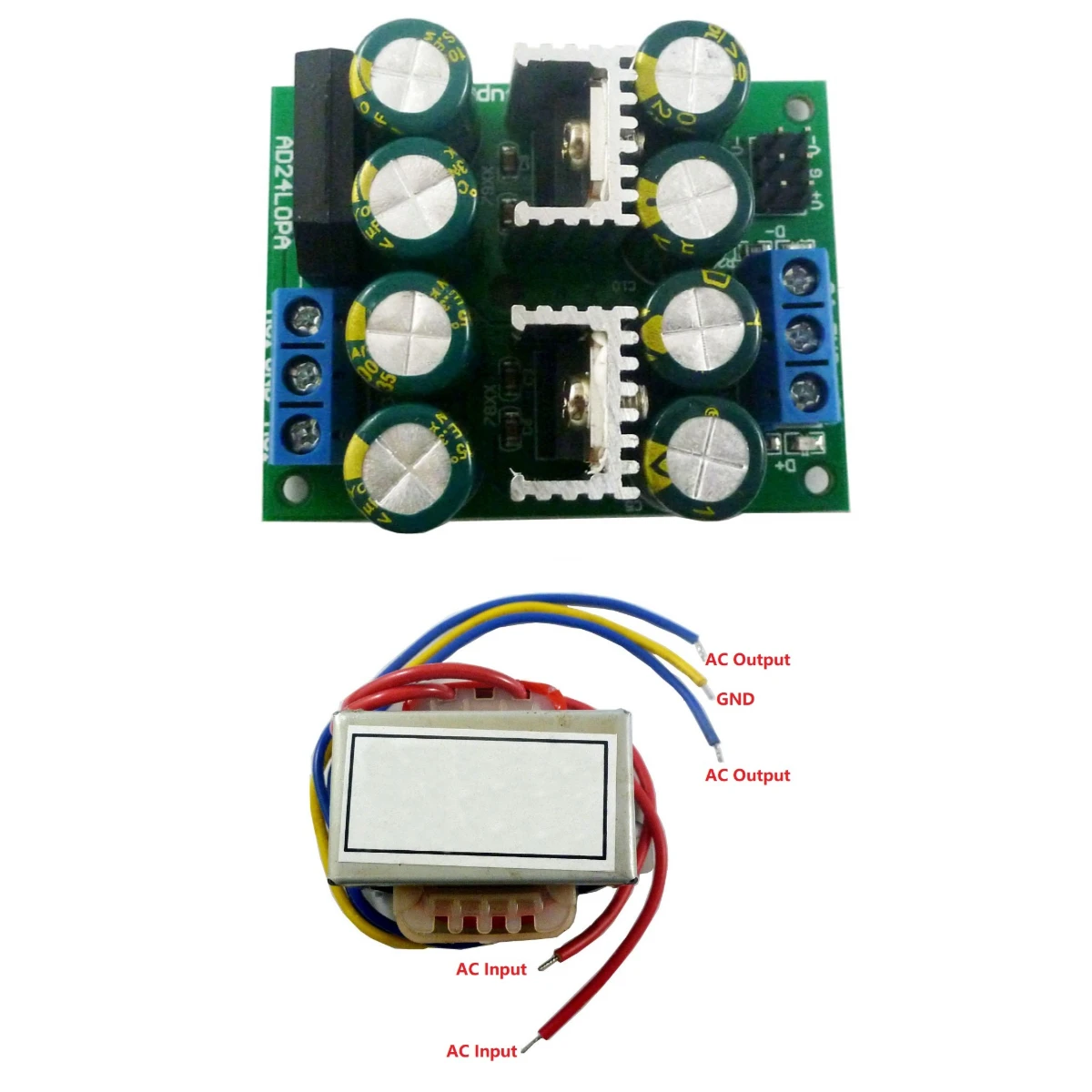 AD24LOPA 12W Single-phase isolated AC 220V to AC 9V 15V 18V Power Transformer DC 5V 12V 15V Linear AC-DC power supply module