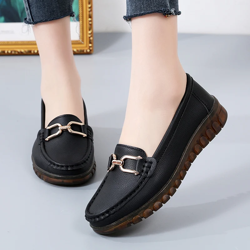 YRZL Women's Shoes Loafers Woman Slip on Classics Flats Women Casual Loafer Female Lightweight Soft Sole Ladies Walking Shoes
