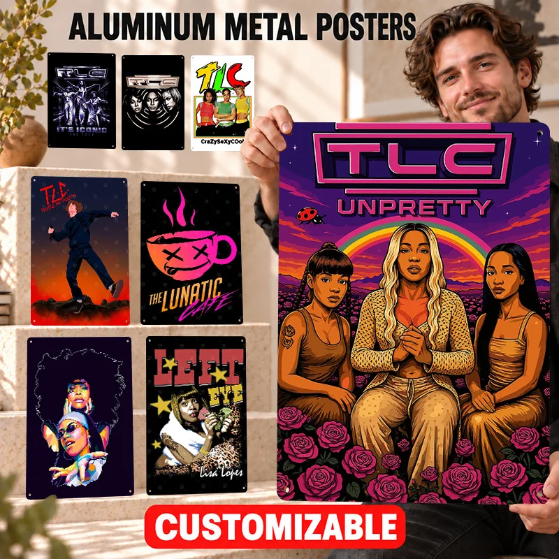 Tina Turner Textured Metal Posters Retro Bold Decorative Graphic Man Cave Wall Art Customized Aluminum Sign Gift For Soul Fans