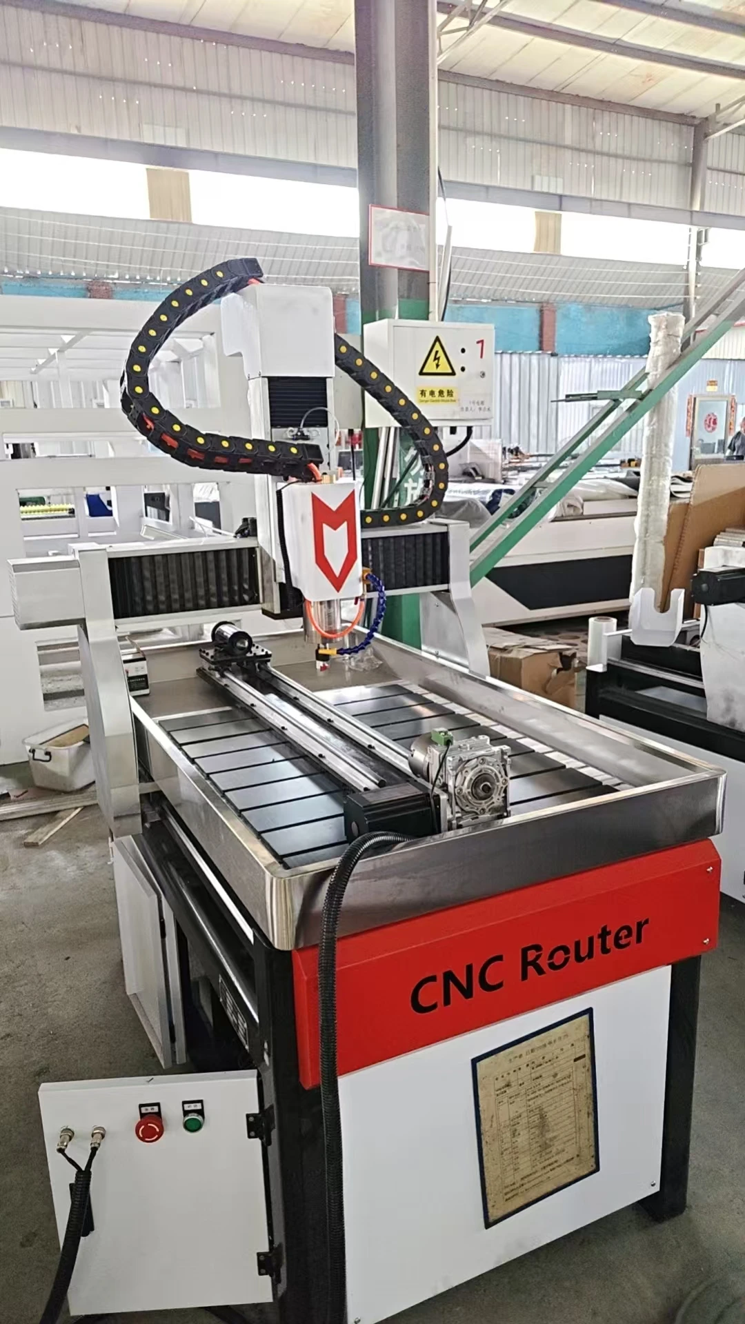 China 9060 2.2kw Water Cooling 4-Axis Stepper Motor CNC Wood Router Metal Aluminum Stone Carving Milling Machine