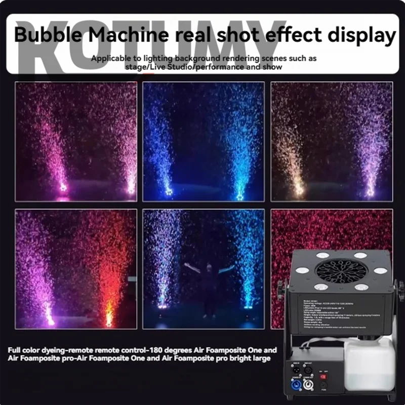 LED 4W RGBWバブルマシン ステージバブルマシン DJバブル 屋外結婚式に最適な高性能エフェクト