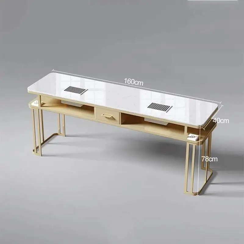 

Modern Manicure Nail Table Professional Dressing Makeup Beauty Nail Table Cleaner Women Tavolo Manicure Salon Furniture BL50NT