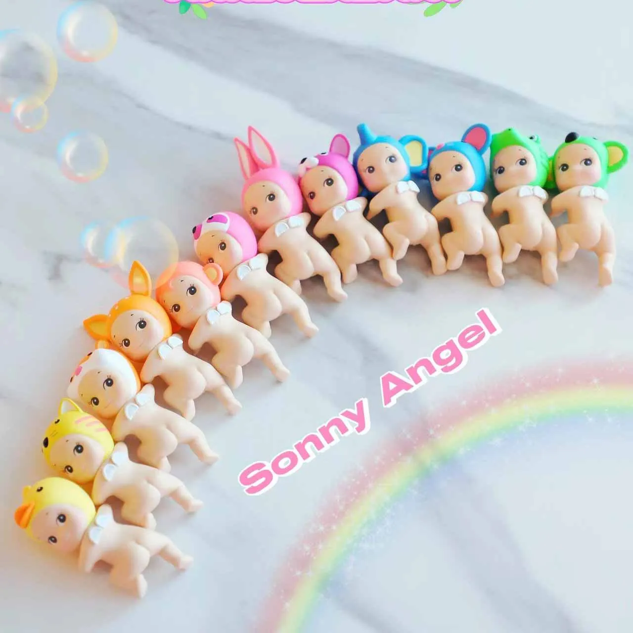 Hot Sale Sonny Angel Blind Box 20th Anniversary Hippers Looking Back Anime Figures Ornaments Dolls Fans Toy For Children Gifts