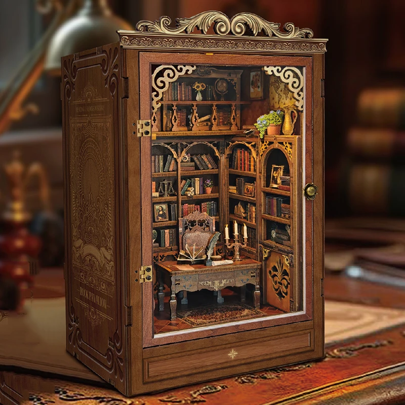 Bricolage maisons de poupée en bois livre de temps maison modèle Miniature avec Kit de meubles 3D assembler jouet pour enfants adulte cadeau d'anniversaire Casa