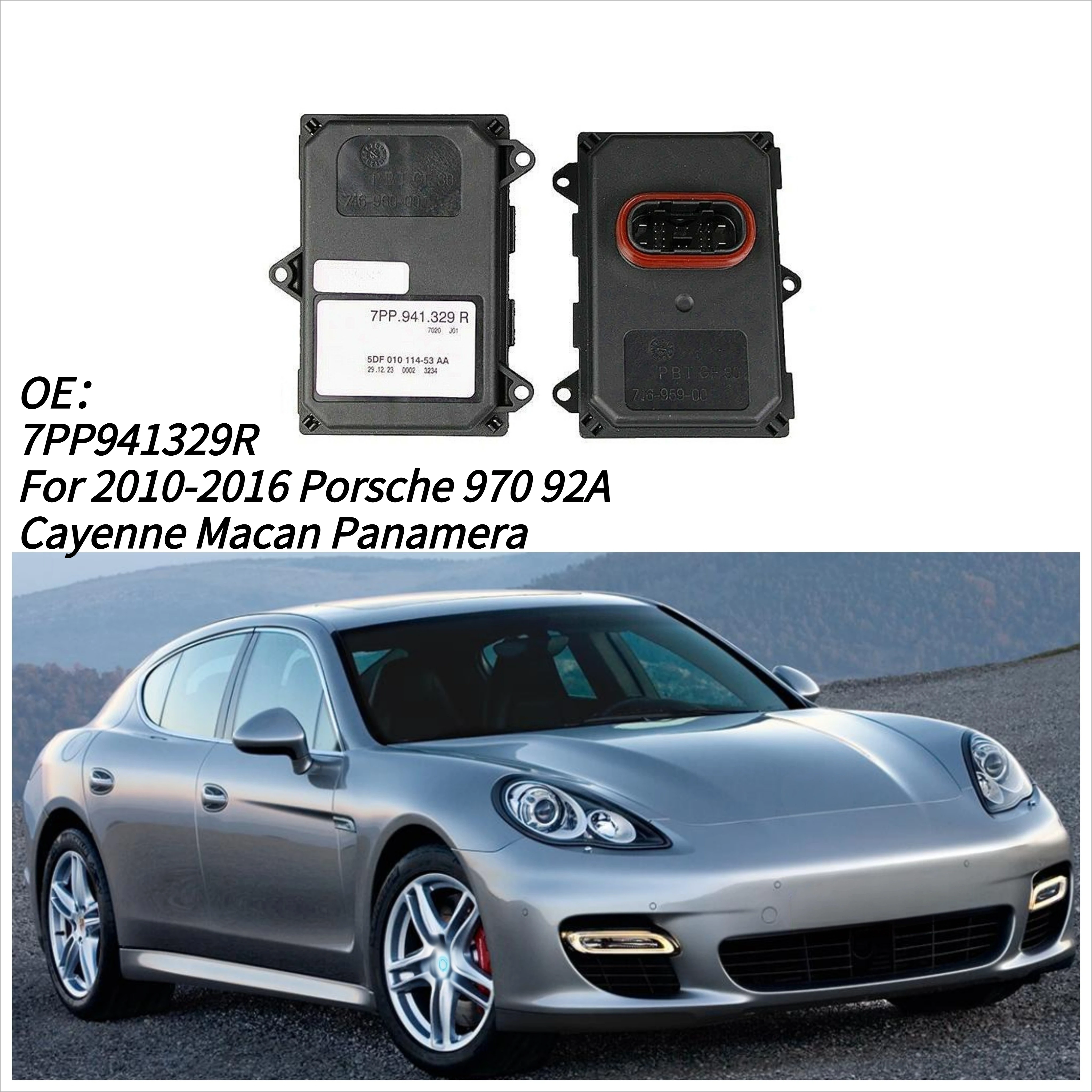 

7PP941329R LED Headlight AFS SteeringModule For 2010-2016 Porsche 970 92A Cayenne Macan Panamera Ballast FollowerController Unit