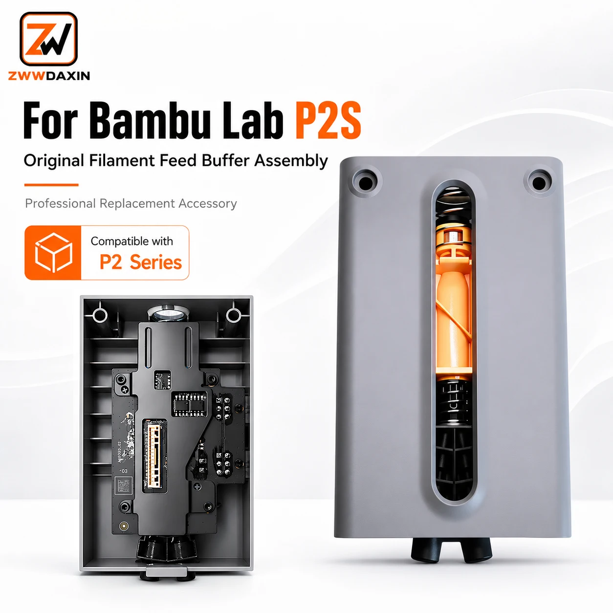 Bambu Lab P2S Original Filament Buffer Assembly Replacement Compatible with P2 Series 3D Printer Filament Feed Parts Accessories