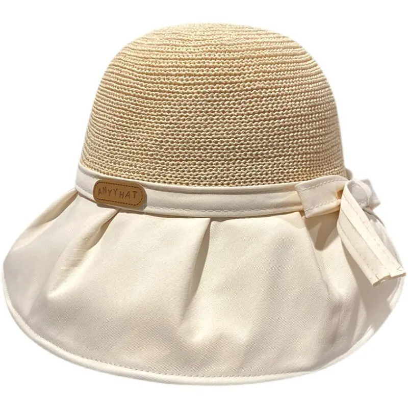 

Large Brimmed Fisherman Hat for Women with Summer Sun Shading and Sun Protection, Thin Version