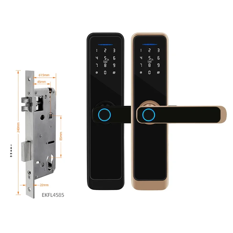 wholesale digital fechadura digital cerraduras smart home home door handle secure lock chapas inteligentes