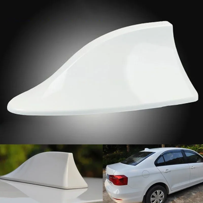 Antenne de Voiture Aileron de Requin pour Autoradio, Conception de Signal FM pour Tous les Automobiles, Pièces de Remplacement pour l'Aménagement Extérieur de Voiture