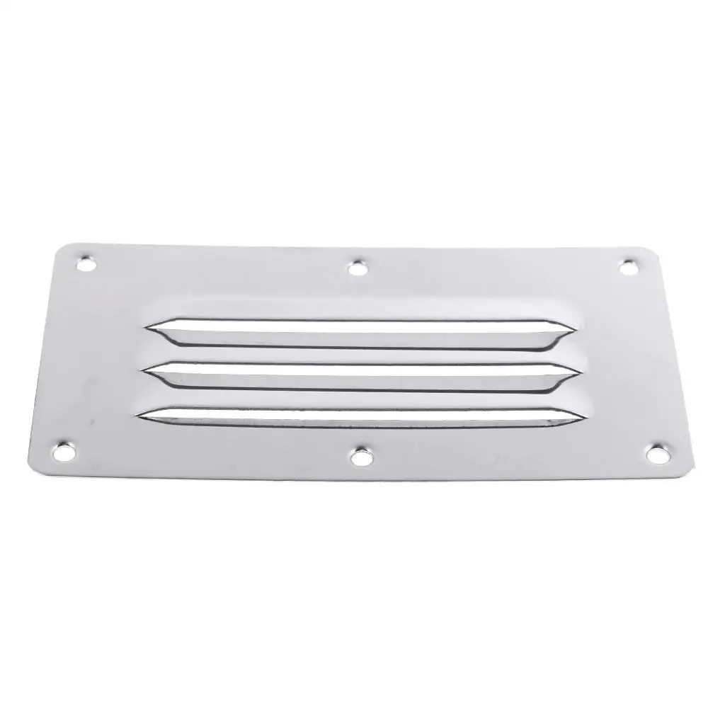 Five Oceans Louvered Slotted Ventilators - Grill, Stainless Steel Boat Speedboat Vents Air Exhaust Ventilator