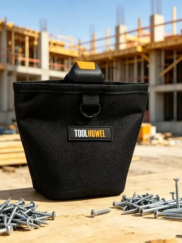 TOOLHUWEI Nagel-Organizer: Robuste Hüfttasche für Nägel & Schrauben – Wasserdichtes, multifunktionales Werkzeugpaket zur Aufbewahrung – Detail 1