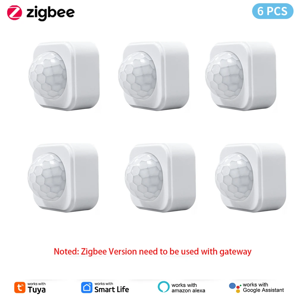 1- 10PCS Tuya Zigbee PIR Motion Sensor Detektor Sicherheit Smart Leben Tuya Zigbee Bewegung PIR Detektor braucht Zigbee Gateway/Hub