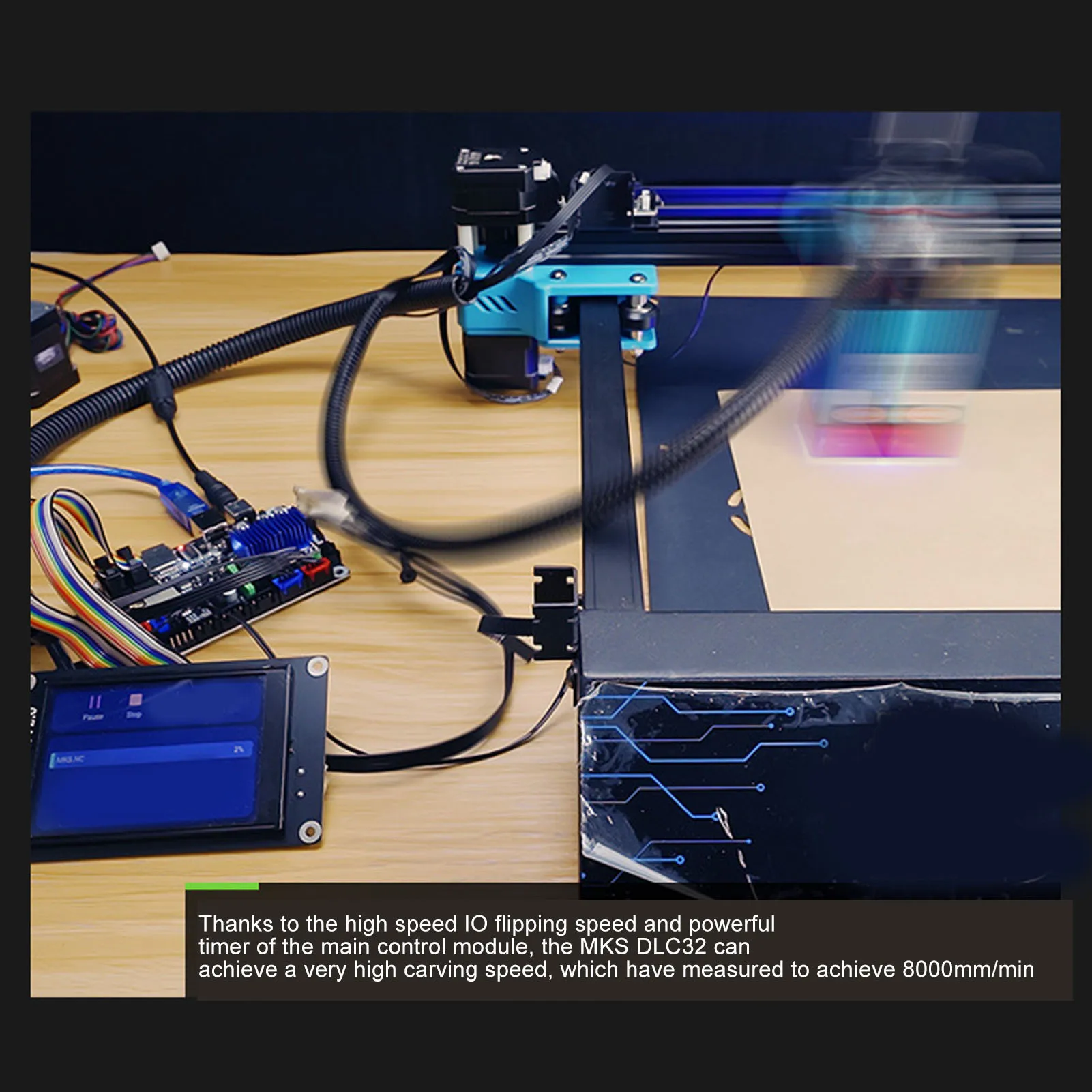 Laser Engraver Control Board MKS DLC32 V2.1 Offline Control 32bit WIFI Engraving Machine Motherboard