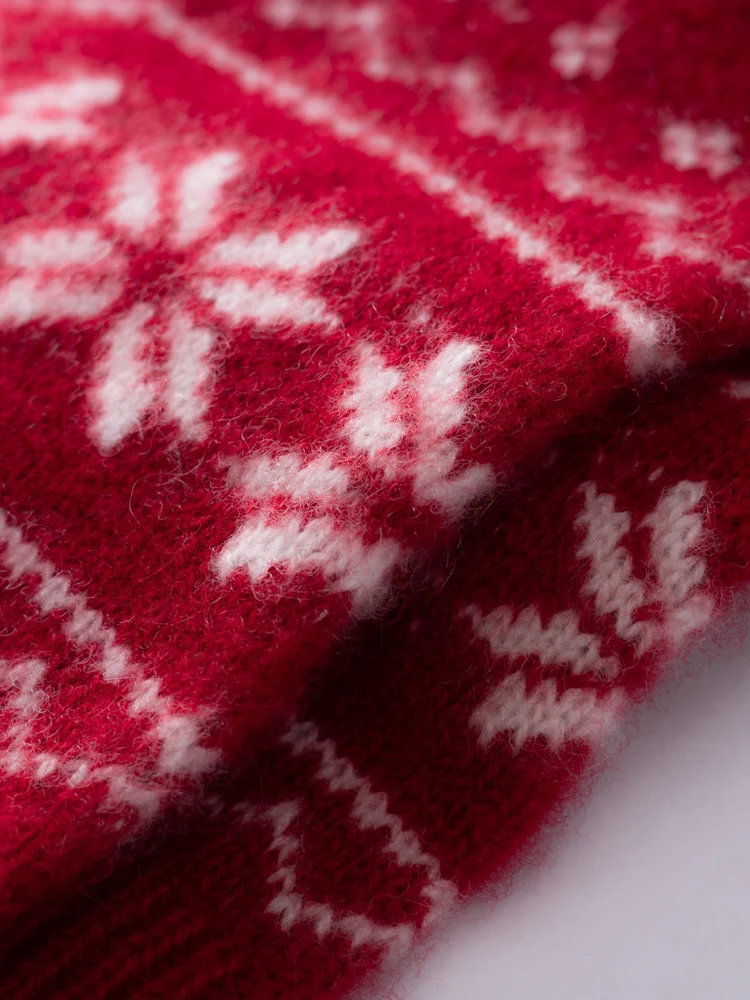 ZYCZCXX A-grade 100% Cashmere Knitted Soft Warm Touch Screen Gloves in Autumn and Winter Stretch Gloves for Men And Women.