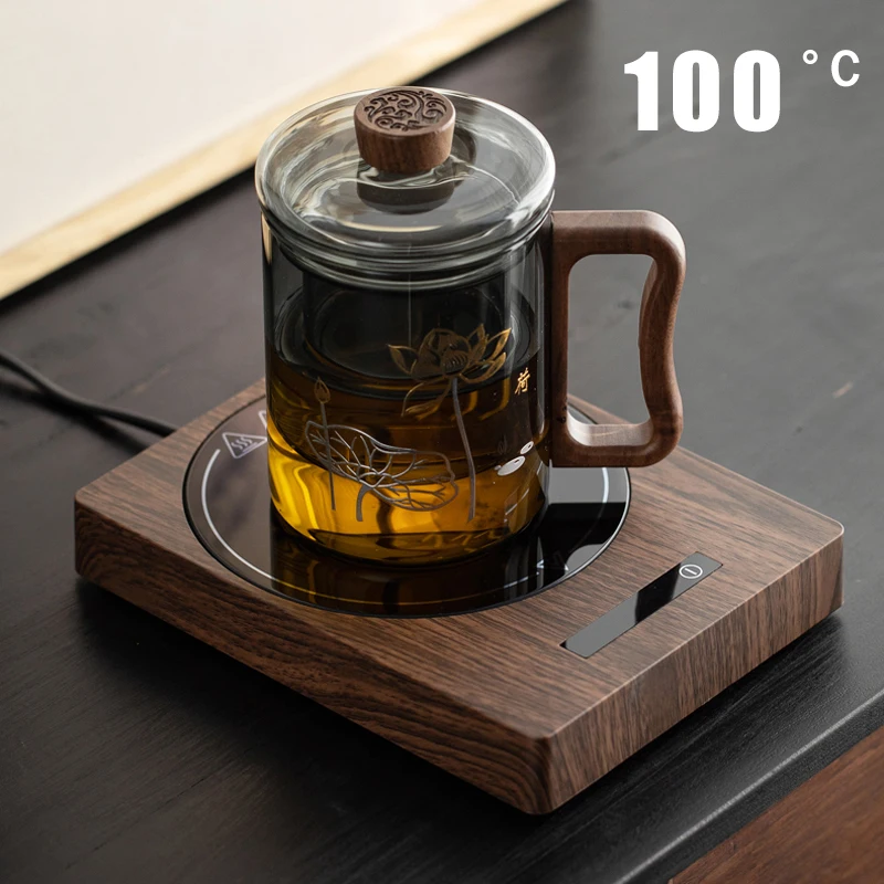 

100°C Cup Heater 200W Coffee Mug Warmer Hot Tea Maker 5 Gear Warmer Coaster Heating Pad Electric Hot Plate For Milk Tea 220V