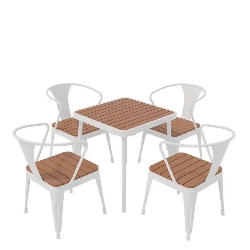 Nordic White Lounge Garden Luxury Outdoor Tables Garden Outdoor Tables Minimalist Modern Aire Acondicionado Cuarto Furniture