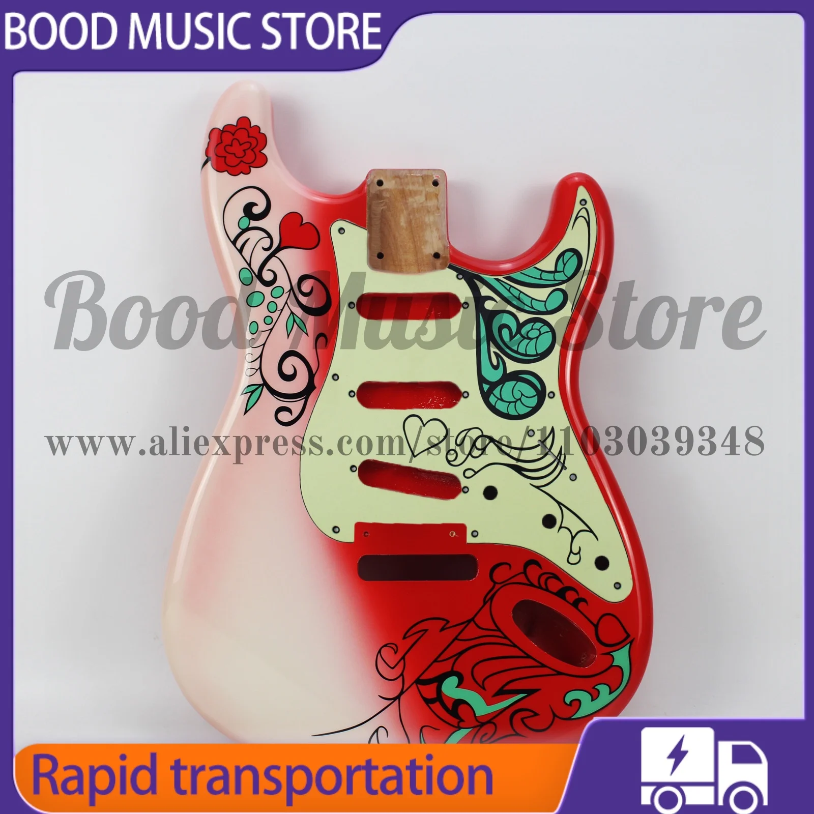 Fend Customshop Jimi Hendrix Montery Pop Straocaste Guitar Body Alder Wood