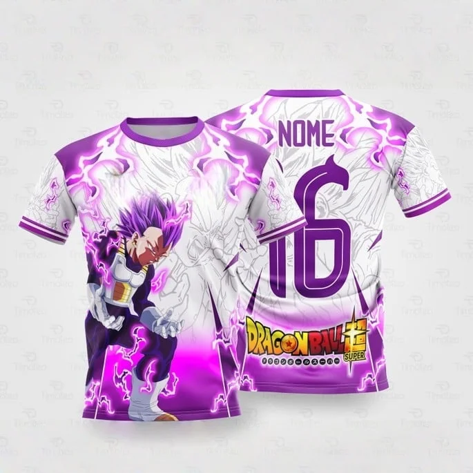 2025 Japanisches Anime Fußballtrikot Dragon Ball Herren/Damen Übergroßes T-Shirt Sommer Schnelltrocknend Sport Atmungsaktiv Bandai Cosplay T-Shirt