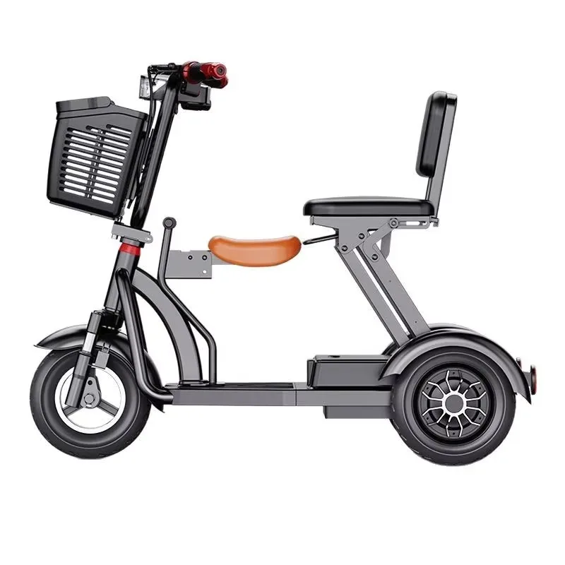 Foldable Electric Tricycle Adult S cooter for Elderly & Child Riding