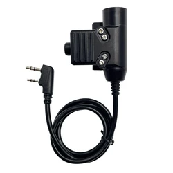 EARMOR Military Shooting paraorecchie PTT Adapter M51 Hunting Tactical Headset PTT Kenwood e AUX Radio Interface Tactical Gear
