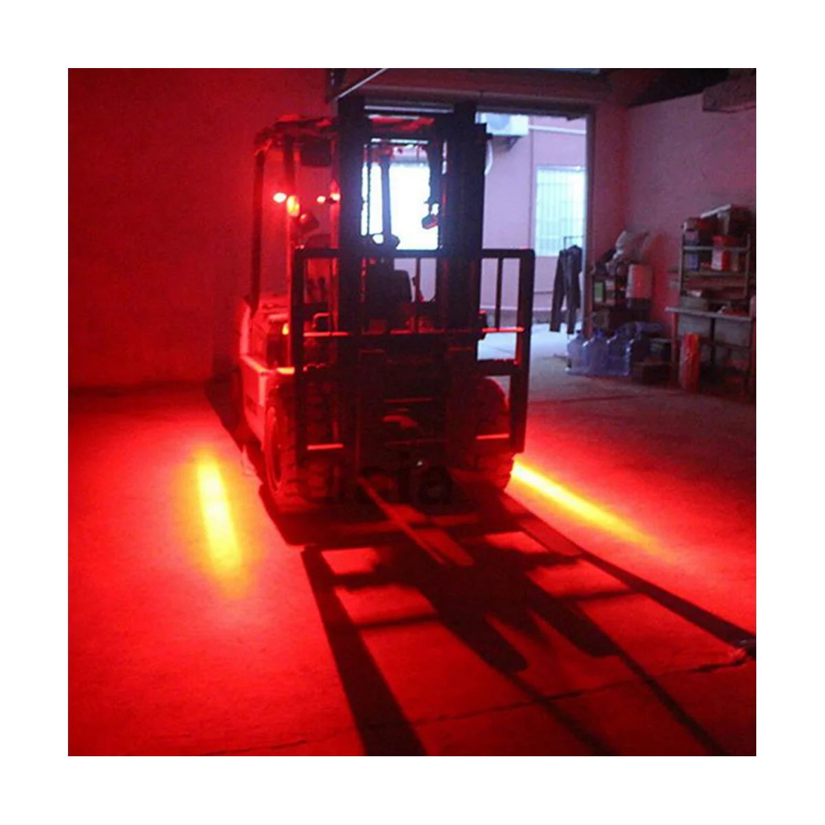 1 Set 4 Inch 30W LED Forklift Truck Car Warning Lamp Safety Working Light Bar Warehouse Danger Area