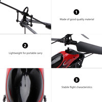 Mini Helicopter Rc 901 Radio Aircraft 2 Channel LED Light Red Stable Flight Easy Operate Beginner Friendly Rc Helicopter
