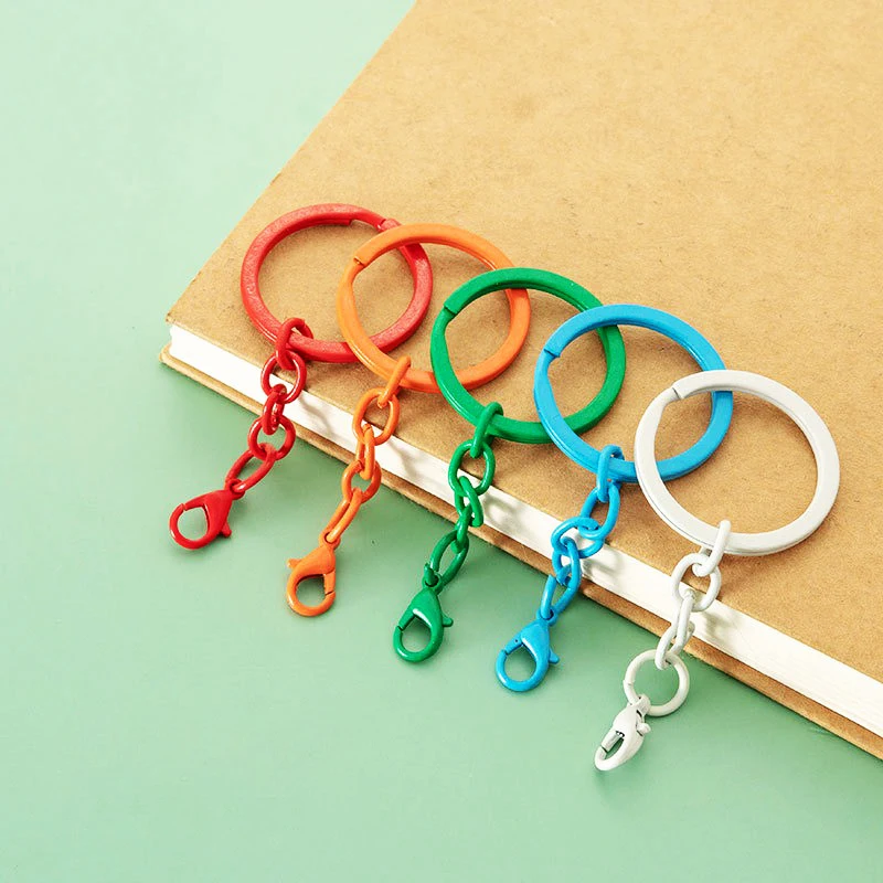 DIY Ring Keychain Accessories Key Ring Holders Bag Backpack Pendant Charms Gifts Jewelry Accessories - zdjęcie 1