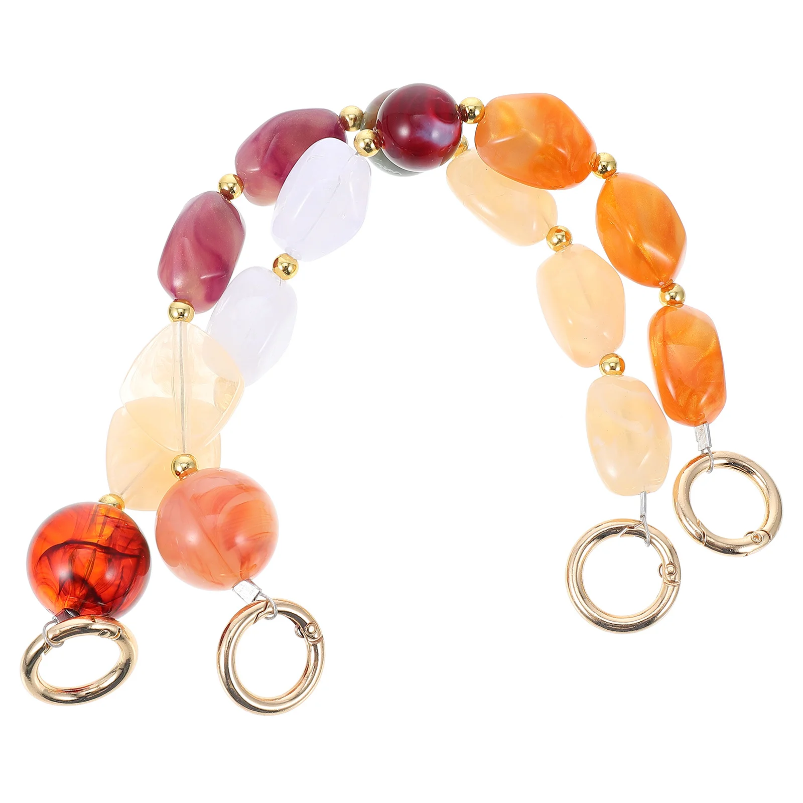 2 szt. Żywiczny łańcuszek do torebki, stylowy pasek z imitacji kamienia, zamiennik do torebek, toreb na ramię, kopertówek, dekoracja DIY, żywiczny łańcuszek do torebki