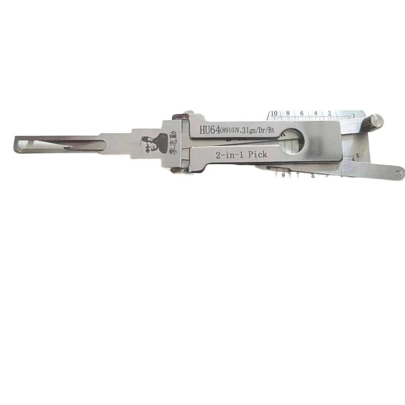1 قطعة HU64(8910)v.3lgn/Dr/Bt Lishi أدوات نموذج Lishi 2-in-1 أدوات الأقفال لأقفال السيارات-لمرسيدس/s-Ben/z Lockpick