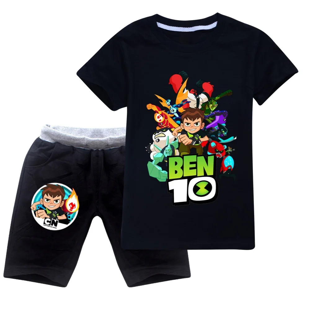 Summer Cartoon Ben Tennyson 10 T Shirt Boys Girls Tshirt Children's Clothing Kids Clothes Tee Shirts Costume Sweatshirt Shorts