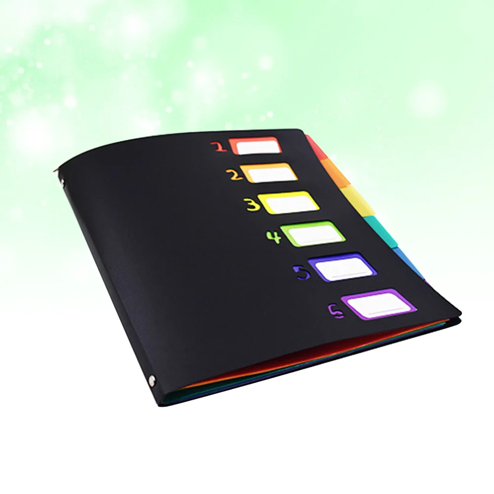

Binders for School Folder File A4 Rainbow Color Pregnancy Document Organizer Expanding