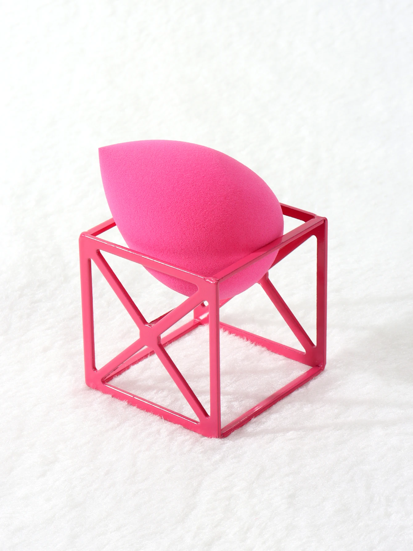 1 Pcs Make up Puff Storage Rack Sponge Drying Stand Holder Drying Rack Makeup Egg Bracket Puff Bracket Metal Drying Bracket view 3