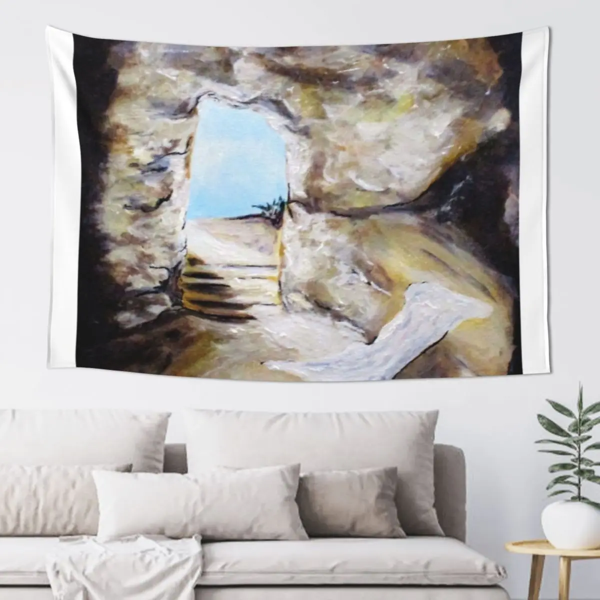 

Empty Burial Tomb Tapestry Wall Tapestries Decoration For Home Tapestry