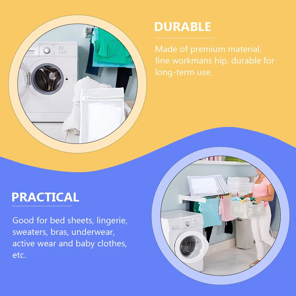 

4pcs Mesh Laundry Bags Anti-deformation Protection Washing Machine Clothing Bags Fine Workmanship Use