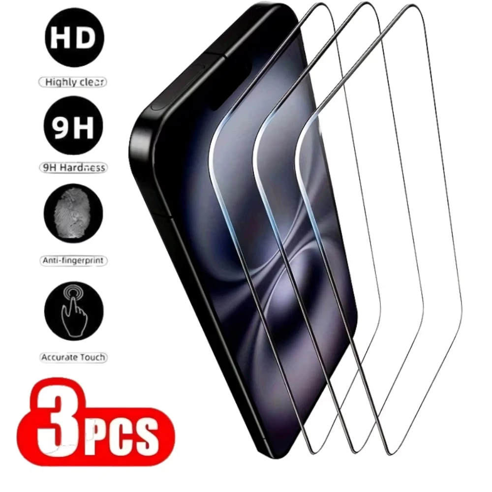 

3Pcs Tempered Glass Screen Protectors For Poco M7 M6 Plus M5 M4 M2 F6 F5 F4 F3 F2 Pro X7 Pro 5G X6 X4 X3 X2 C75 C65 C51 C50 C31