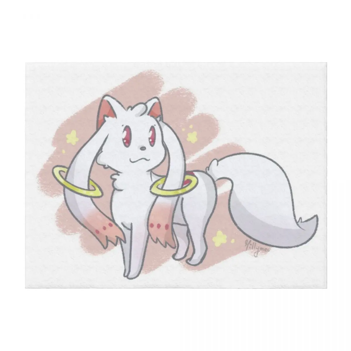 

Kyubey - Madoka Magica Throw Blanket Bed linens blankets and throws Blankets For Sofas Cute Plaid Blankets