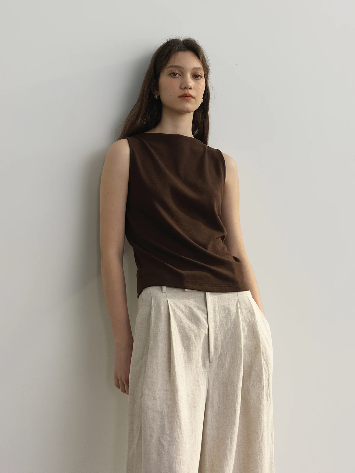 

REWEAR Нежный вязаный жилет, футболка с завязкой на талии, одно плечо, летняя повседневная удобная дышащая жилетка для поездок на работу