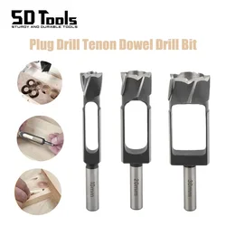 Wood Tenon Plug Hole Cutter Tenon Dowel Cork Maker Tapered Wood Plug Hole Saw Drill Bits For Furniture Making Woodworking Tools