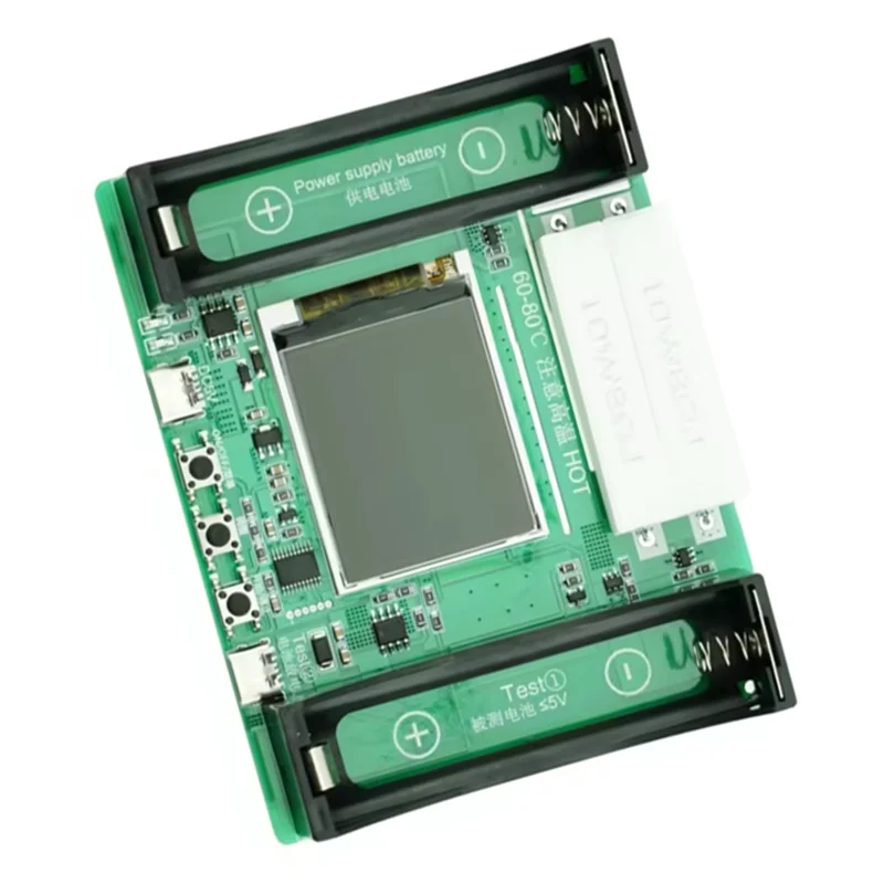 ABLJ Digital LCD 1 canal tipo C 18650 pantalla probador de capacidad de batería Mah módulo de detección de batería de litio