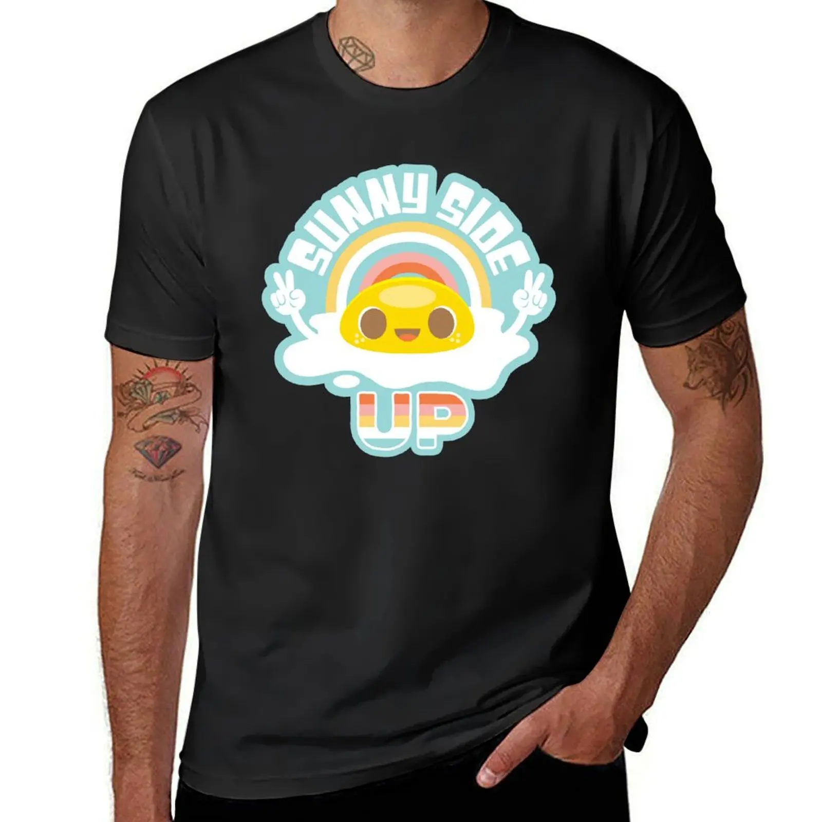 

Sunny Side Up! T-Shirt shirts graphic blanks T-shirts oversize mens plain t shirts