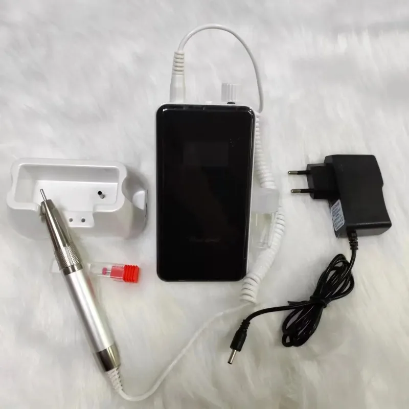 Taladro para limar uñas, portátil, recargable, sin escobillas, 40000rpm, fuerte, eléctrico, diseño de Gel Efile, suministro de pedicura y manicura