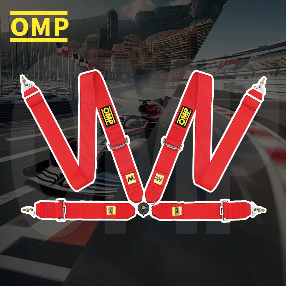 

Итальянский бренд OMP DA0-0801-B01 FIRST 3" 4-точечный ремень безопасности FIA 8854/98 - оригинальное профессиональное гоночное снаряжение