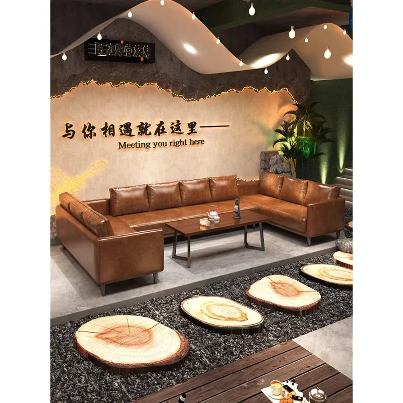 شريط الرياح طاولات وكراسي من الخشب الصلب مقعد بطاقة على الطراز الصناعي #4